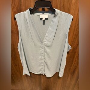 Nordstrom Rack Soft Blue V-Neck Blouse, Size 1X